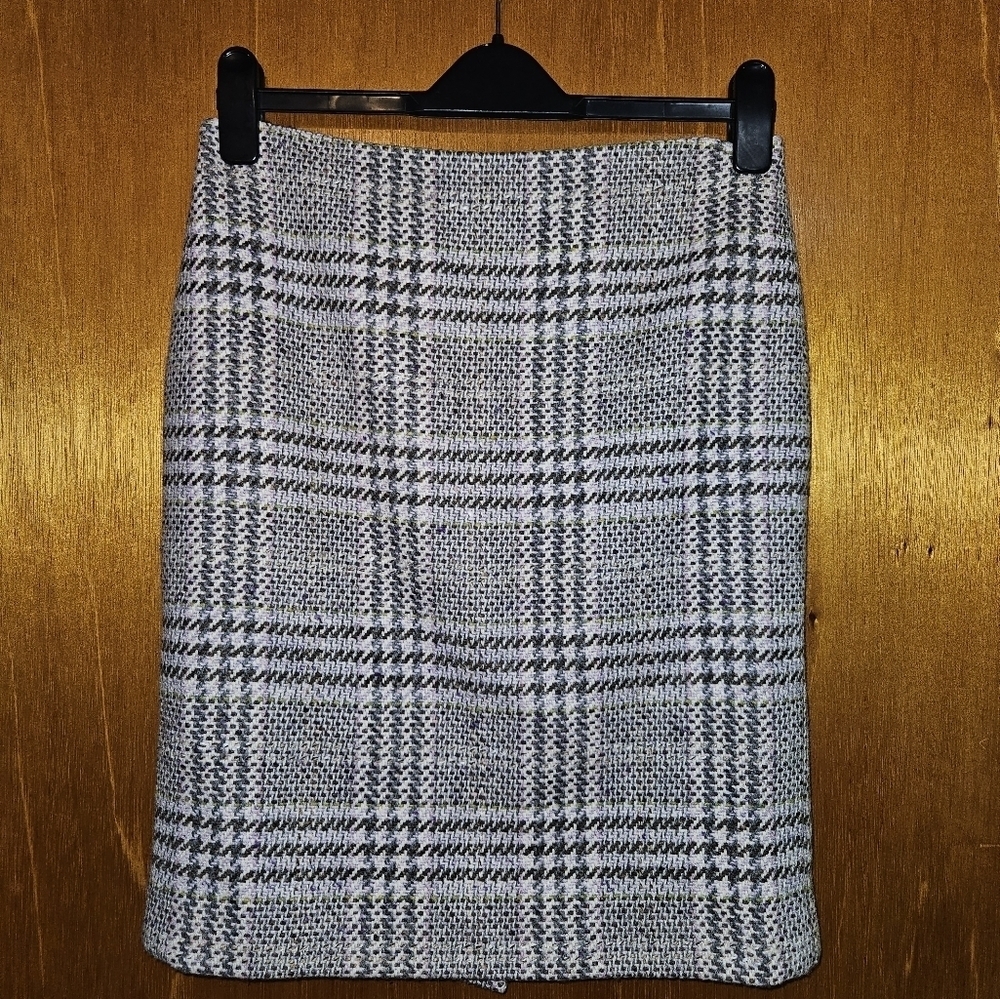 Ann Taylor Plaid Pencil Skirt Size 6